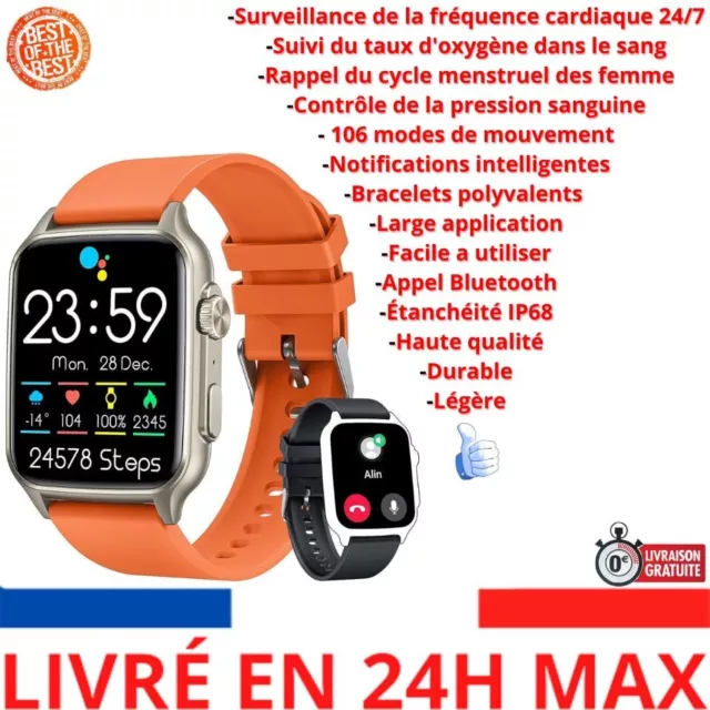 NONGAMX MONTRE CONNECTÉE Homme Repondre Appel - Smartwatch Sport 2,0  Android iOS EUR 69,90 - PicClick FR