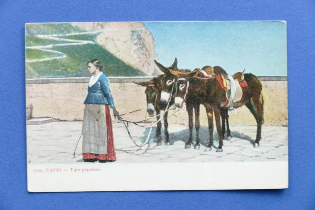 Cartolina Costumi - Capri - Tipo popolare - 1910 ca..