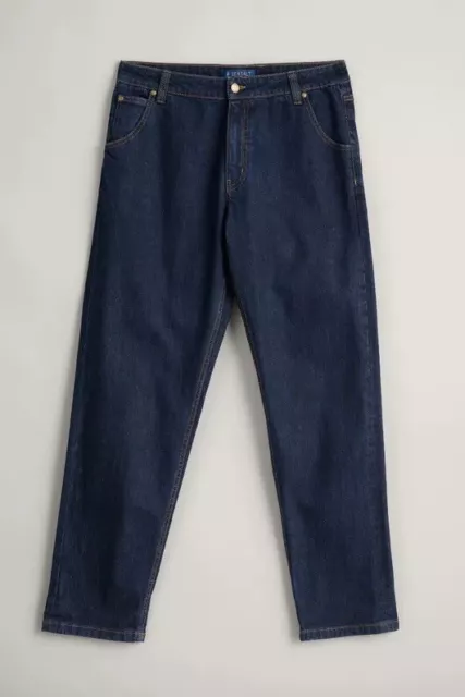 Seasalt Cornwall Men's Watchman Selvedge Tapered Jeans Dark Indigo Size 34S BNWT