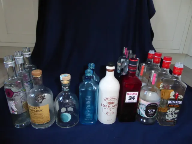 GIN BOTTLES FOR UPCYCLING £2.00 EACH (post differs for multiple buys) 70cl