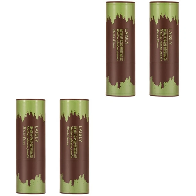 4 piezas Corrector de línea de cabello en polvo Palo en polvo para mujeres adelgazamiento del cabello
