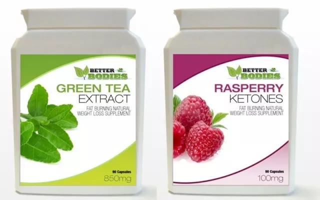 Raspberry Ketones & Green Tea Diet Colon Cleanse Pack Weight Loss Slimming Pills