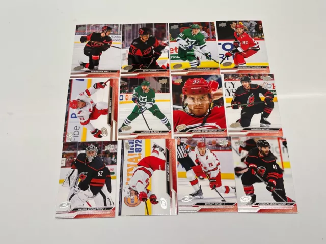 2023-24 Upper Deck Series One And Series Two Team Set - Carolina Hurricanes