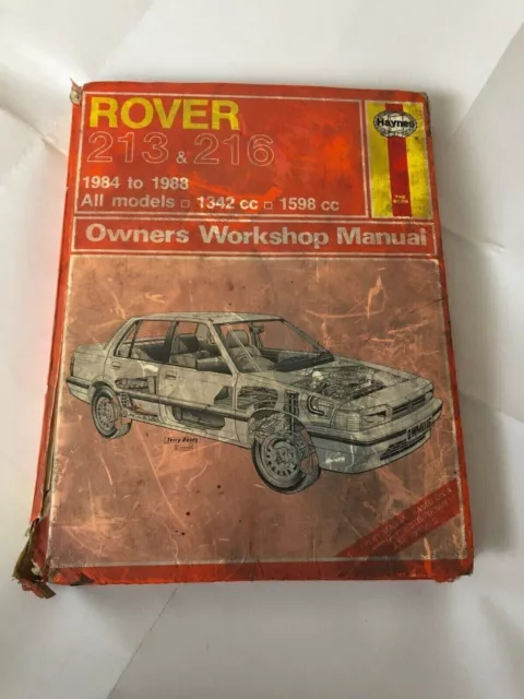 Haynes Rover 213 and 216 1984 to 1988 All Models Owners Workshop Manual