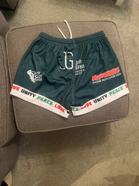 Keighley Cougars Match Shorts - 2023 AWAY GREEN Player Issue / New in Packet 2