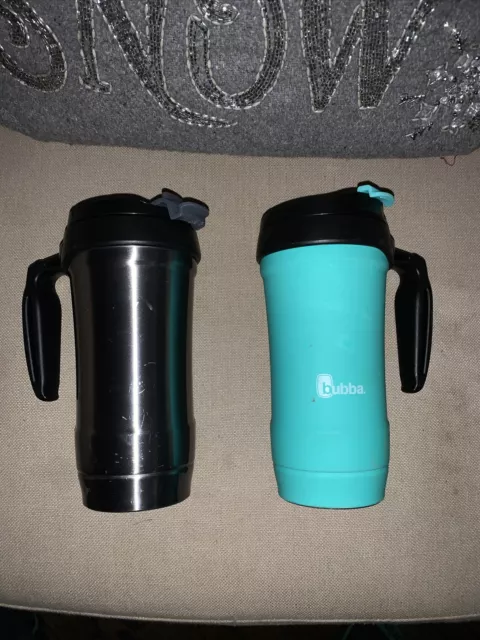 2 Bubba Insulated Travel Mug Hot Cold Coffee Tumbler Stainless Steel With Handle