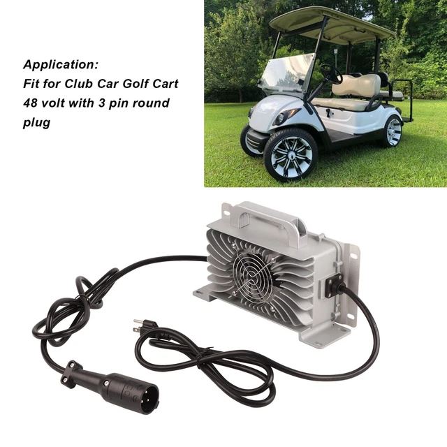 Batteria carrello da golf 48 V 15 A IP67 impermeabile 110 130 V 3 auto carrello da golf