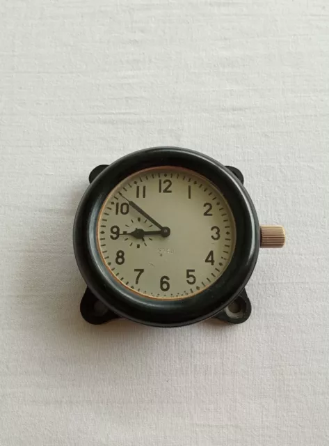 AVRM ZChZ Vintage Russian Tank T-34 & USSR Aircraft Helicopter Clock SERVICED
