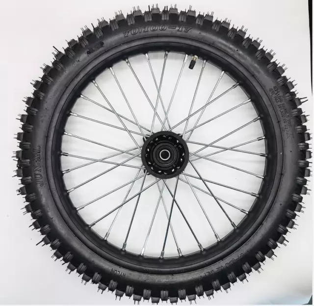 Pit Bike 17" 14" BIG Front & Rear Wheel & Tyre Set SDG Dirt Stomp M2R Thumpstar 3