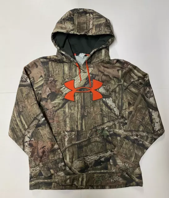 Under Armour Sweatshirt Mens Large Loose Camouflage Pullover Hooded Hoodie