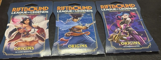 RIFTBOUND LEAGUE OF Legends TCG Origins Sleeved Booster Pack Lot Of ...