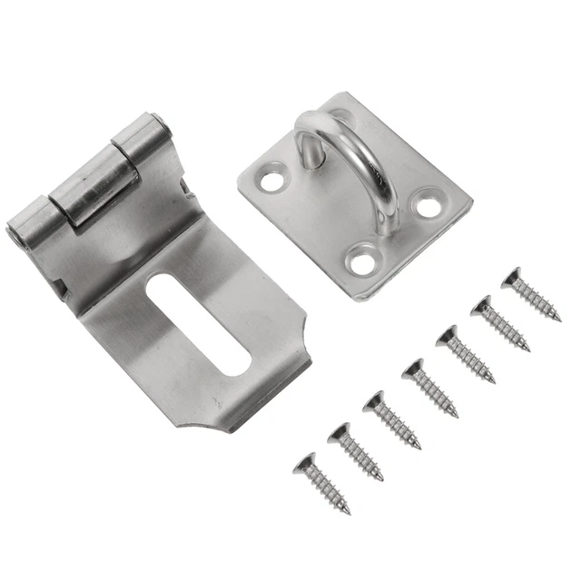 Double Padlock Hasp Buckle Door Chain Lock Heavy Duty Thicken