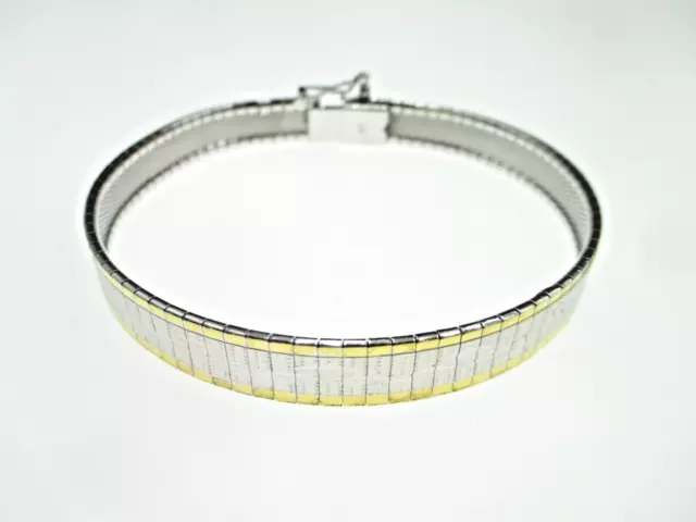 Designer Bicolor Armband 835 Silber Vintage Modernist Bracelet Silver Design