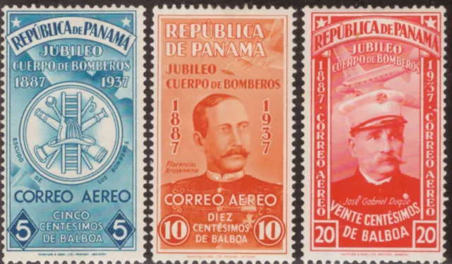 Panamá, Scott#C40-C42, MH, Scott=$16