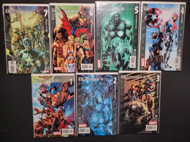 MARVEL THE ULTIMATES 2 VOL 1 COMIC LOT ISSUES 1, 2, 3, 4, 5, 6, 7 Books Bundle