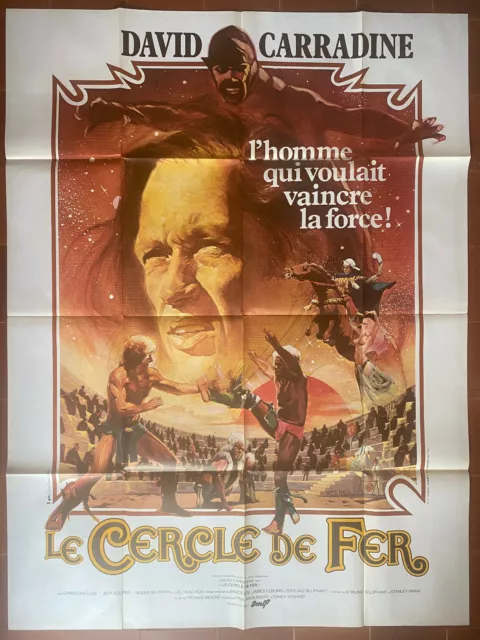 Affiche LE CERCLE DE FER Richard MOORE David CARRADINE arts martiaux 120x160cm