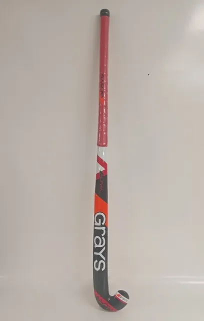 Grays Alpha Ultrabow Hockey Stick Senior Red/Black 37.5L - SALE