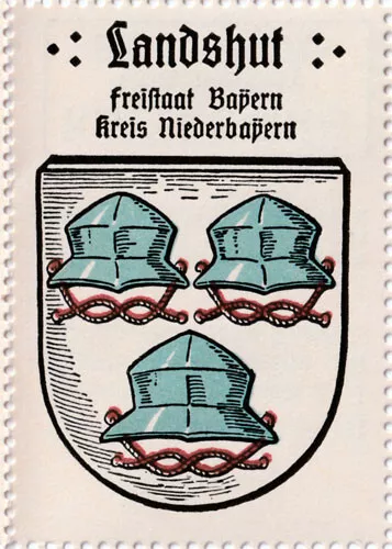 149 - Reklamemarke 1 – Kaffee Hag – Wappen von Landshut