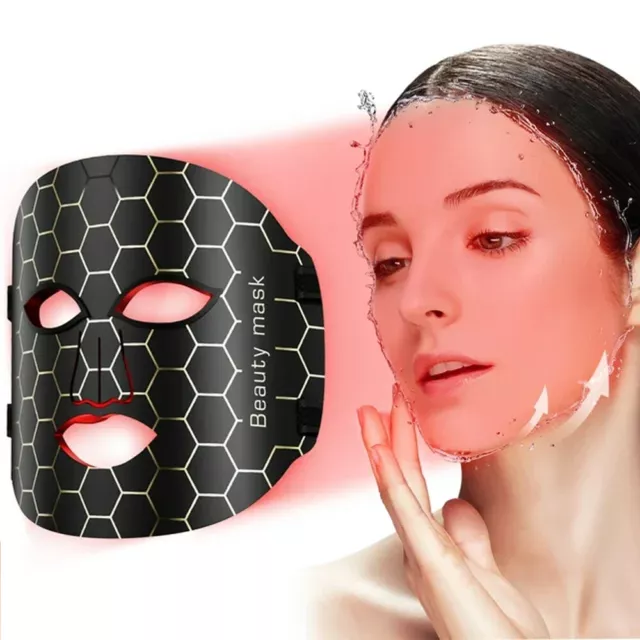 7 Colors Photon LED Light Silicone Face Mask Skin Rejuvenation Anti Wrinkle AU