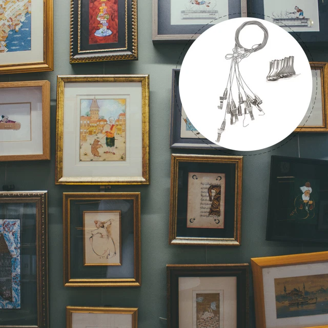 10 Pcs Molding Hooks Picture Hanging Picture Rail Hook Ceiling Hook Adjustable