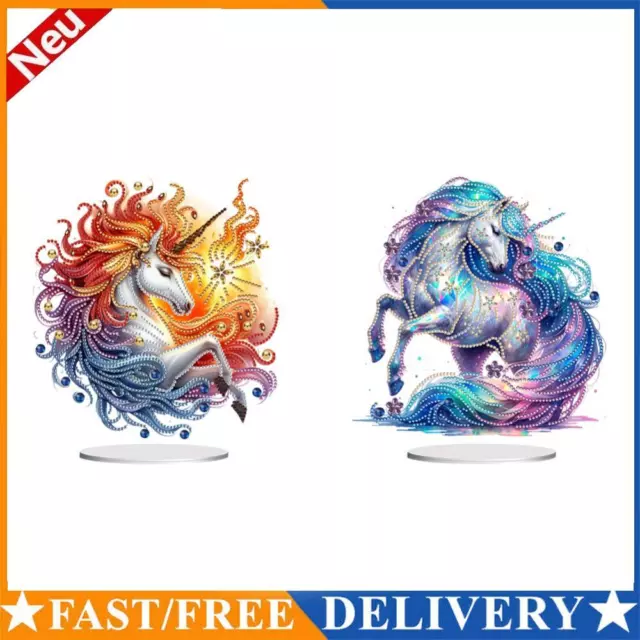 Unicorn Special Shaped Diamond Painting Tabletop Ornaments Kit Home Table Decor