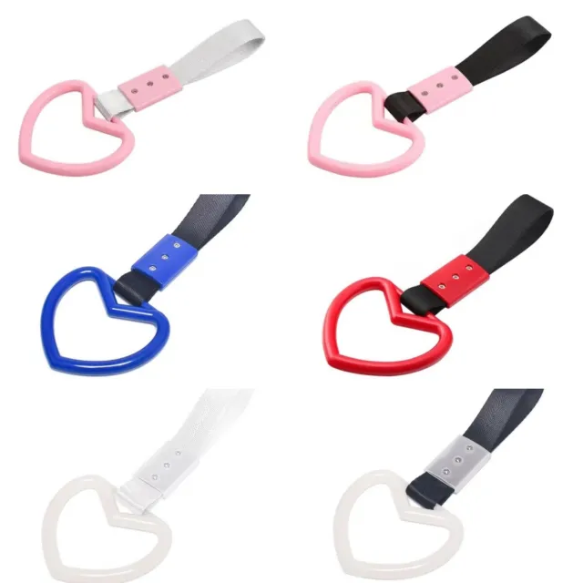Universal Red Heart Ring Handle Hand Strap Car Styling for Auto Accessories