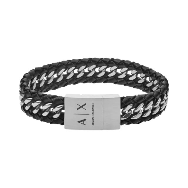 Bracelet Homme ARMANI EXCHANGE AXG0043040 Cuir Noir