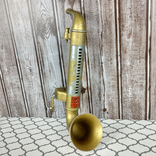 VINTAGE ANTIQUE TOY Player Saxophone Q.R.S. Playasax 1939's DeVry corp