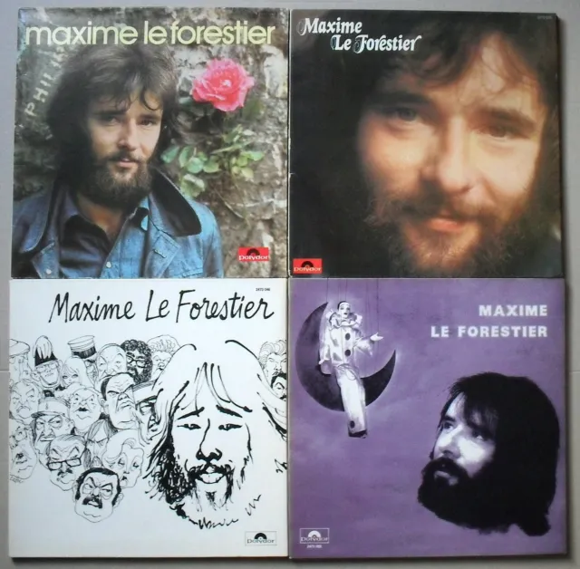 Lot des 4 premiers albums de Maxime Le Forestier