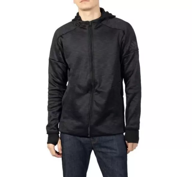 Adidas Kids Full Zip ZNE Hoodie / Black / RRP £50