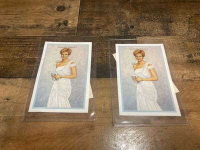 Princess Diana White Chiffon Evening Dress Commemorative Stamp With COA New