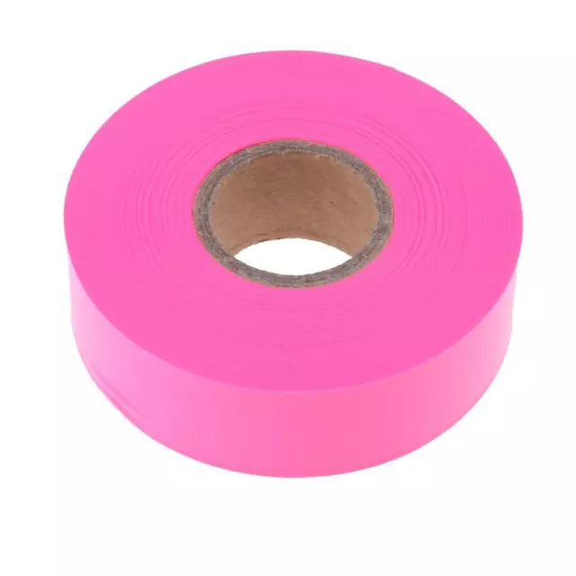 1 Pack Pink Hunting Hiking Flagging Trail Marking Tapes 45m.L x 2.5cm.W