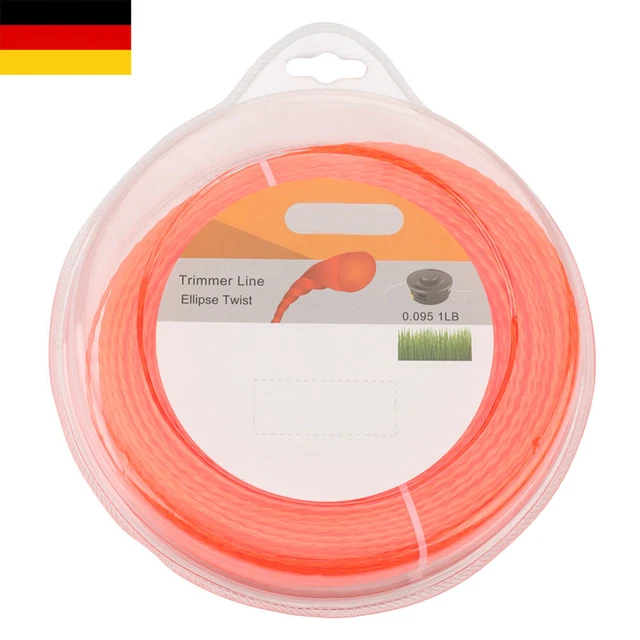 2.4mm/.095" 100m mähfaden 2,4mm rund Rasentrimmer Faden Nylonfaden Trimmerschnur