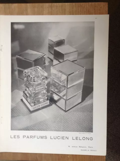 ANCIENNE Pub Presse PARFUM LUCIEN LELONG N P 14