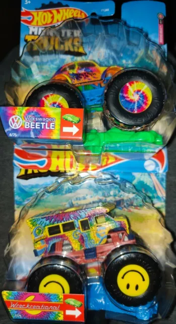 Hot Wheels Psycho-Delic Volkswagen Beetle Diecast Car 