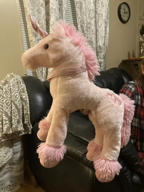 Dan Dee Collectors Choice Soft Plush Pink Unicorn 24"  Stuffed Animal