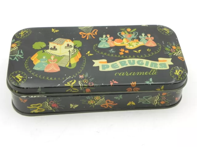 Scatola latta Perugina caramelle 1960s vintage tin box tole boite