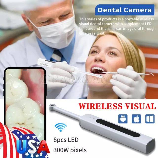 WIFI Wireless Dental Intraoral Camera 3.0 Mega Pixels HD Oral Camera SANDENT