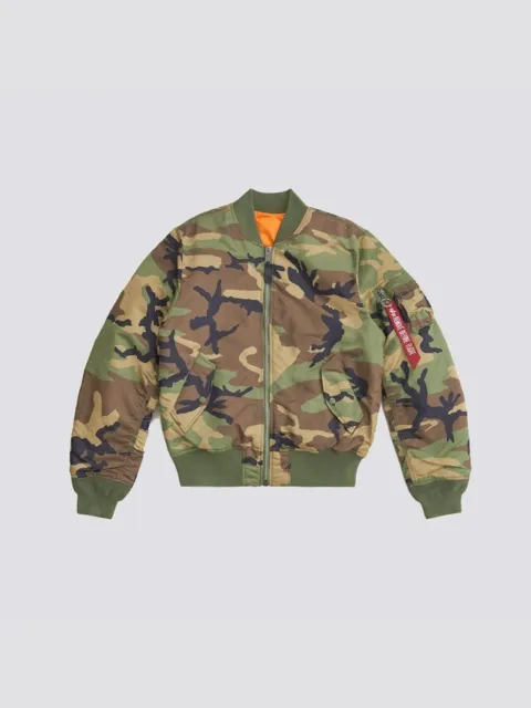 Alpha Industries MA-1 Flight Jacket - Woodland Camo (Slim Fit/European)