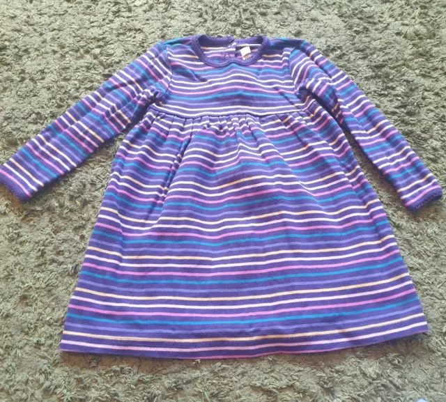 Abito a maniche lunghe Jojo Maman Bebe rosa viola età 3-4 anni