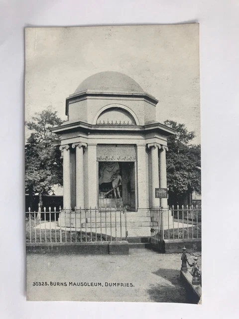 Burns Mausoleum, Dumfries. Postcard. Scotland