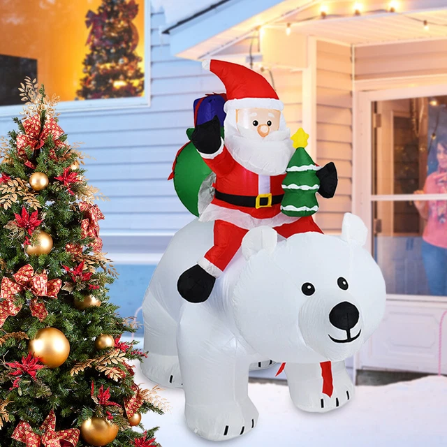 Bambola gonfiabile creativa led che cresce ecologica giardino esterno decorazione natalizia
