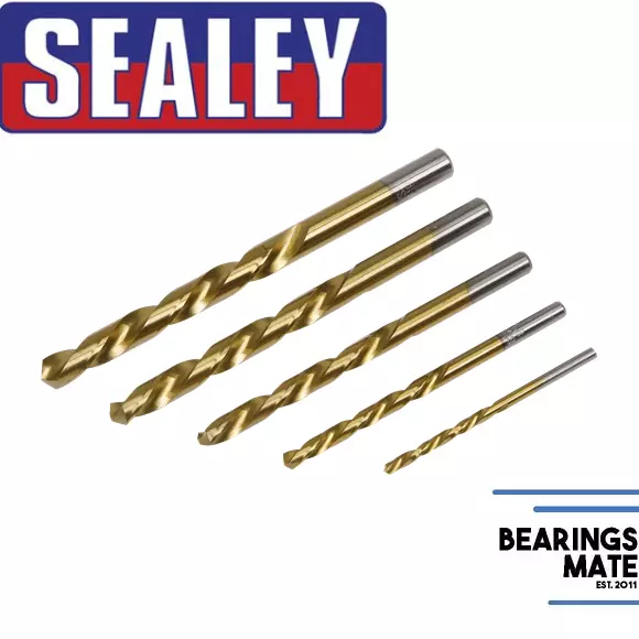 Sealey AK8189 linke Hand Spiralbohrer Bit Set 5-teilig Bolzen Extraktion Entferner