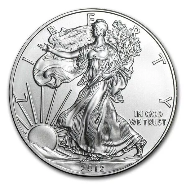 American Eagle Walking Liberty 2012 1 Troy Oz 9999 Fine Silver Coin