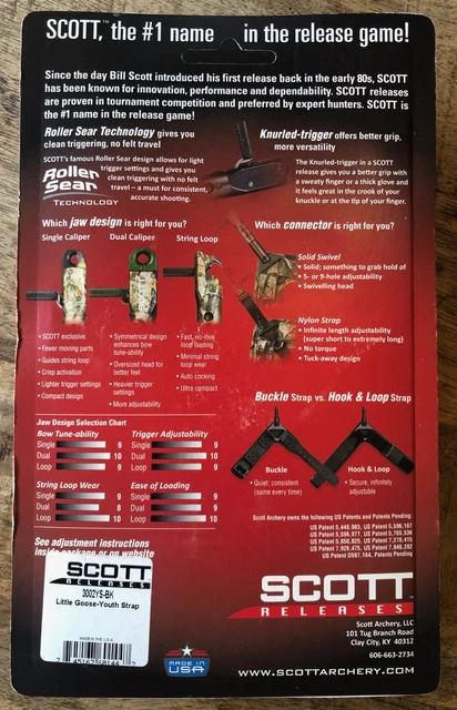 Scott Release Youth Little Goose Single Caliper  - 3002YS-BK --MPN  / SALE SALE 3