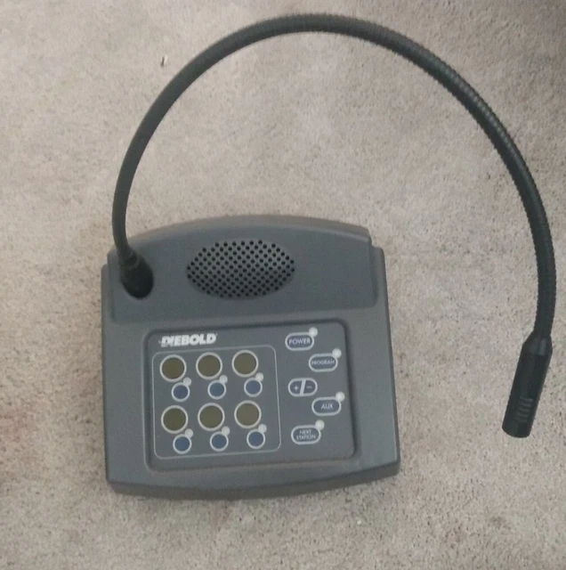 Diebold 00-013541-000B Audio Control Module Panel with Gooseneck Microphone