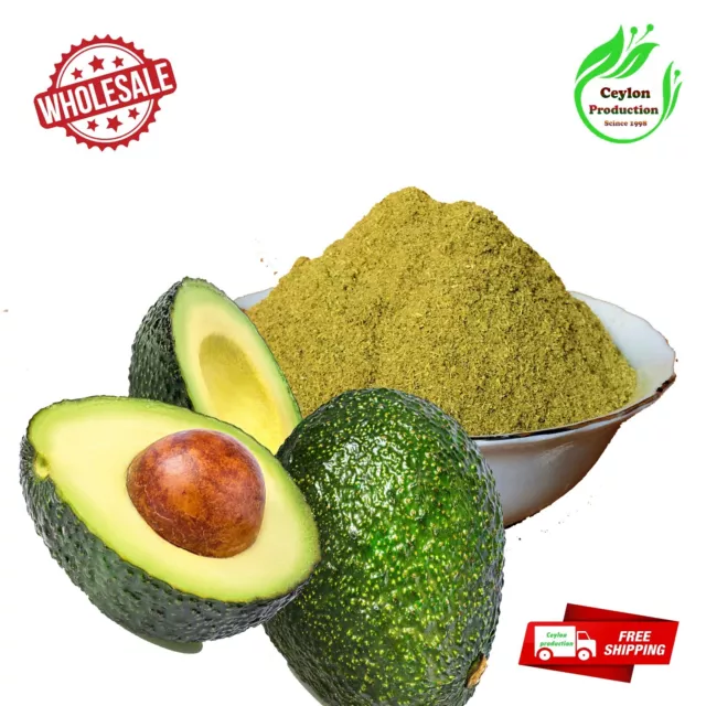 Avocado fruit powder flour 100% Organic & pure from Sri Lankan ceylon Home Garde