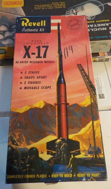 VINTAGE [1957] Revell USAF Lockheed X-17 Re-Entry Research Missile ...