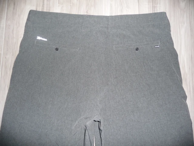 NIKE HURLEY PHANTOM Shorts DRI-FIT Grey 38 Polyester Spandex Stretch