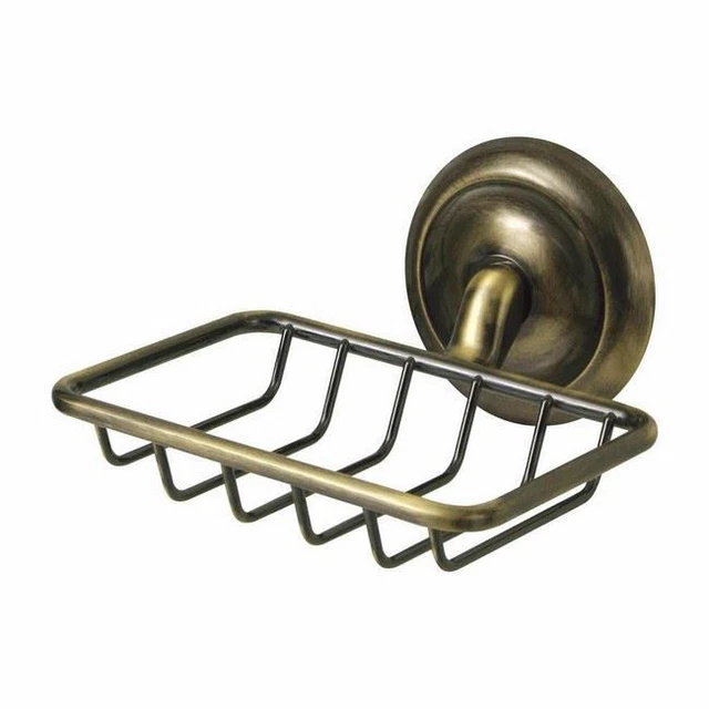 Retro Bagno Anelli In Ottone Impugnatura Parete Vassoio Piatto Sapone Doccia